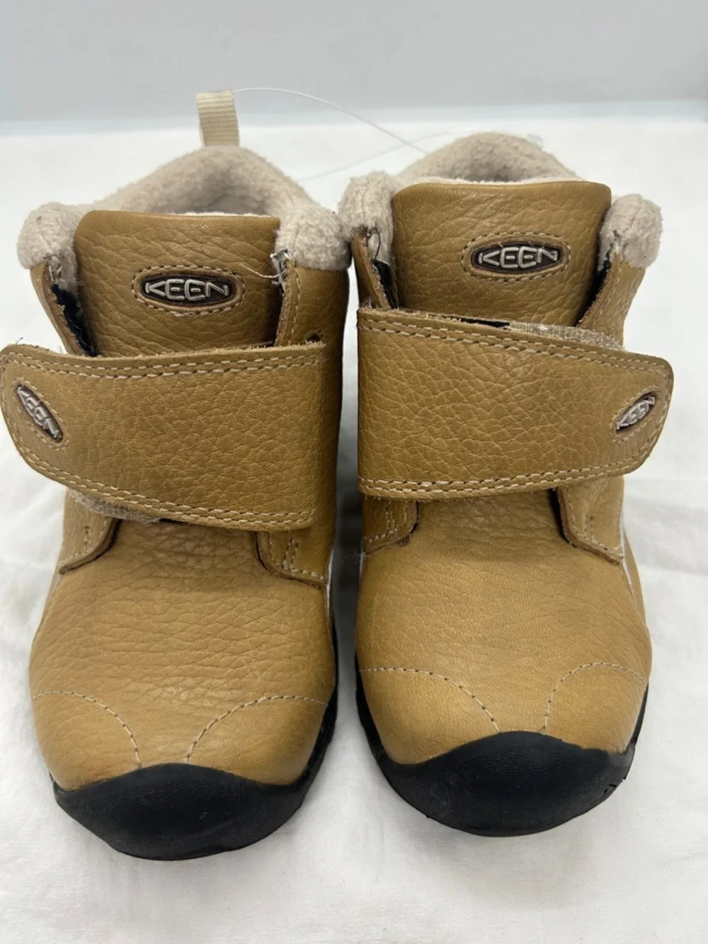 Keen Toddler Boy Sz 5 Beige Touch-Fasten Insulated Fleece Waterproof Ankle Boots
